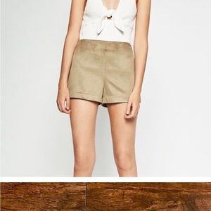 Zara, 2 Pair Faux suede shorts, L